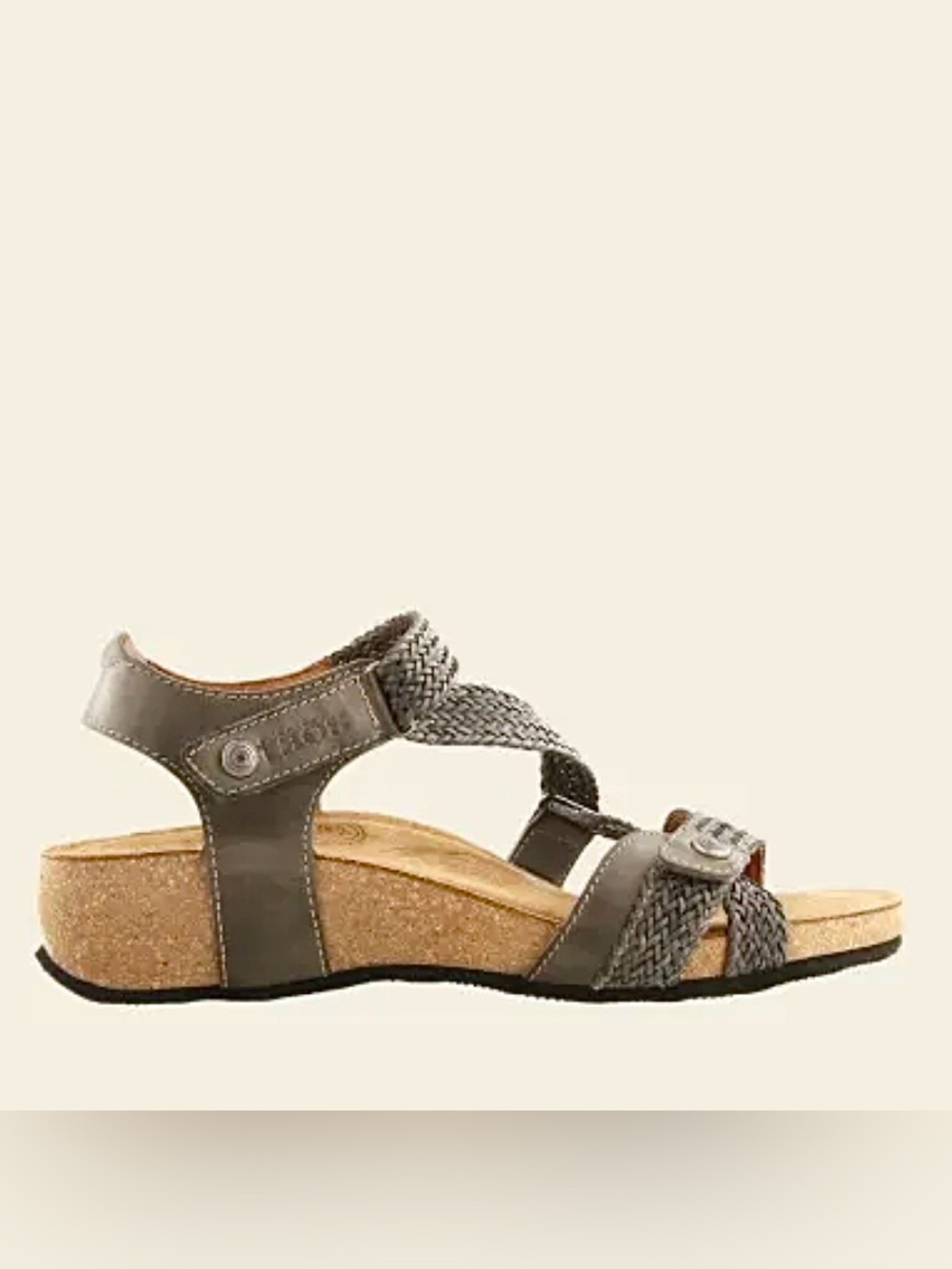 Taos Trulie Leather Sandals Comfort Shoes Braided Strap Boho Slingback 39 8-8.5 - Picture 2 of 13